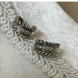 David Yurman Cable Classics diamond Earrings